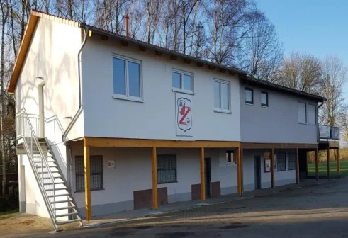 Das Vereinsheim 2022, nach Aufstockung und Sanierung