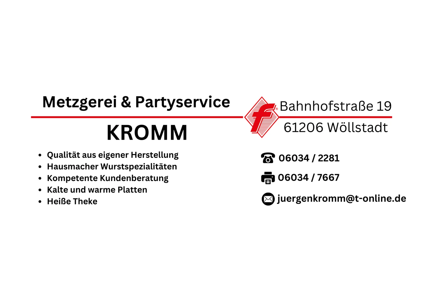 Metzgerei Partyservice Kromm