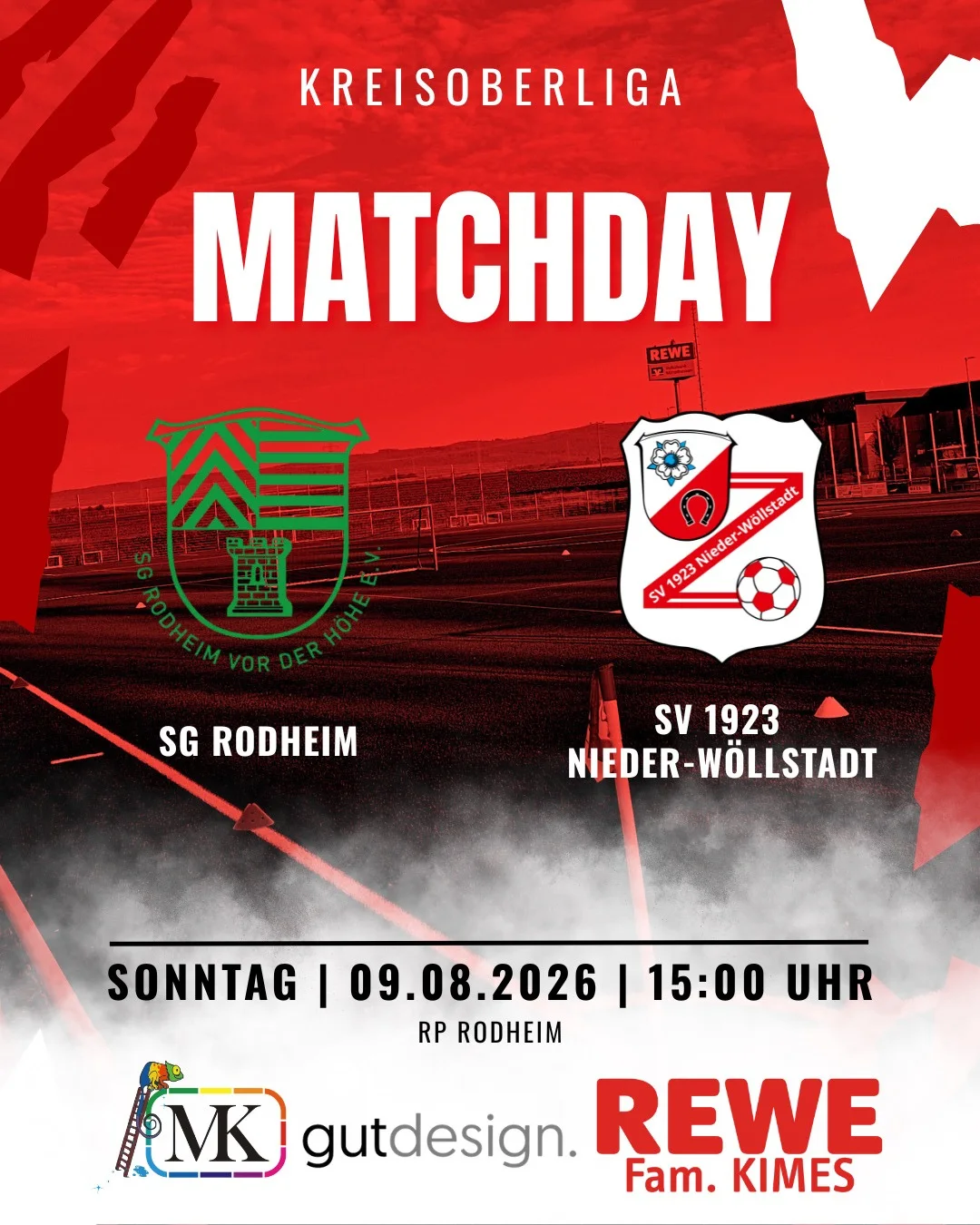 Matchday-Grafik zum Heimspiel